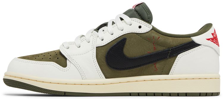 Travis Scott x Air Jordan 1 Retro Low OG SP 'Reverse Olive / Medium Olive' - 图片 3