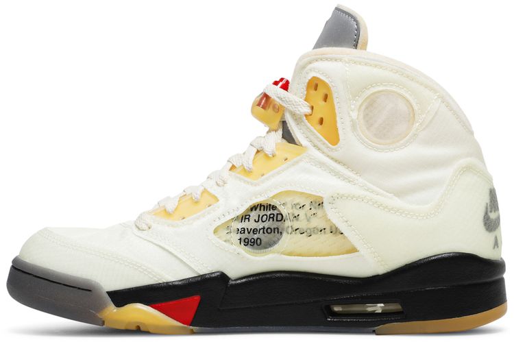 -Buy Off-White x Air Jordan 5 SP 'Sail' - DH8565 100 | GOAT - 图片 3